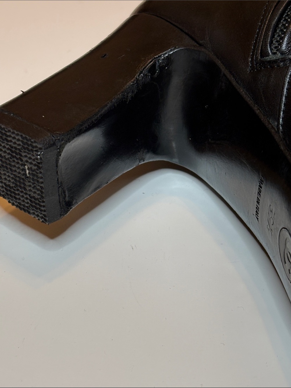 CHANEL Vintage Black Tall Leather Boots - 1990’s - Picture 7 of 11